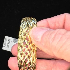 24 k gold bracelet plated over 925 sterling silver